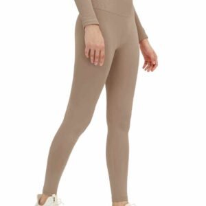 بنطال يوغا مبطن بالصوف مع جيوب