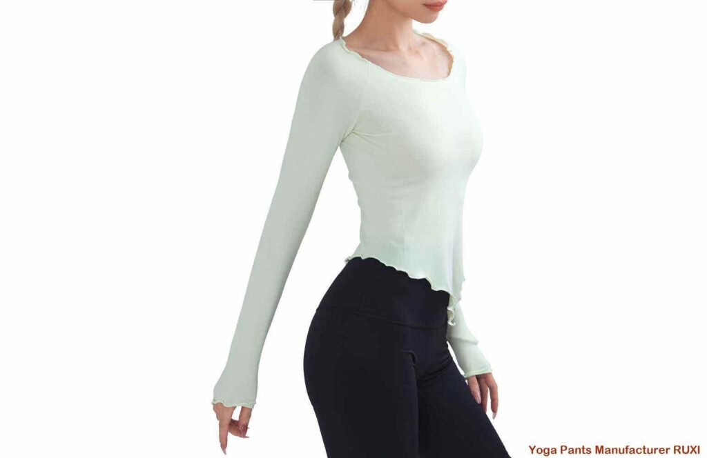 قمصان اليوغا ذات الأكمام RUXI