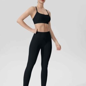 بنطال ضيق أسود اللون RUXI ar340